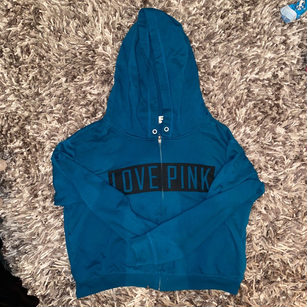 PINK Teal Hoodie